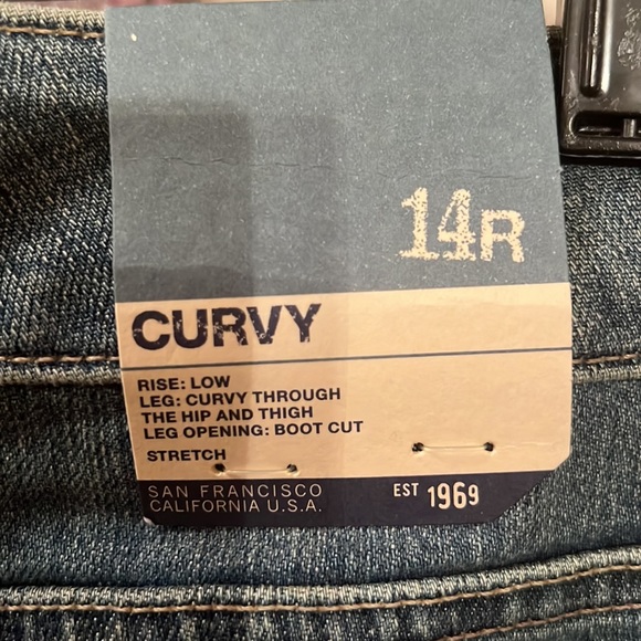 NWT Womens Gap Low Rise Curvy Boot Cut Size 14R Jeans - Picture 6 of 6